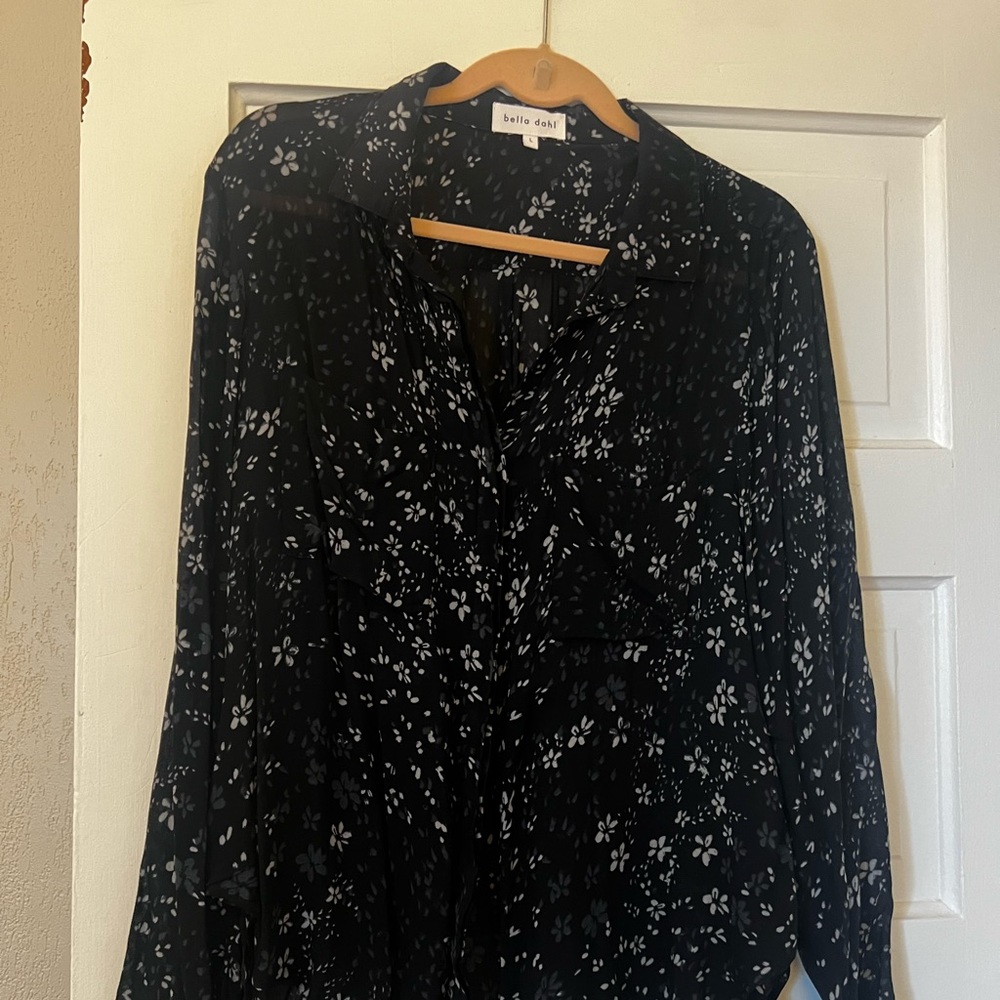 Bella Dahl sheer floral top